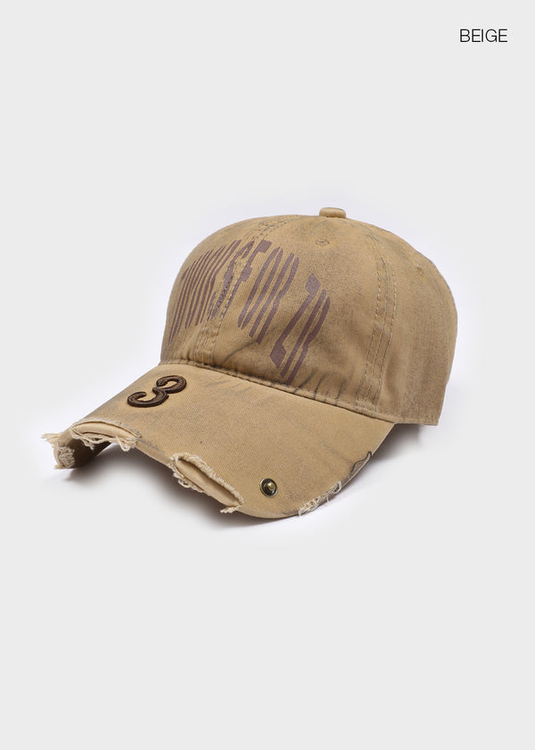 Number Crack Vintage Ball Cap