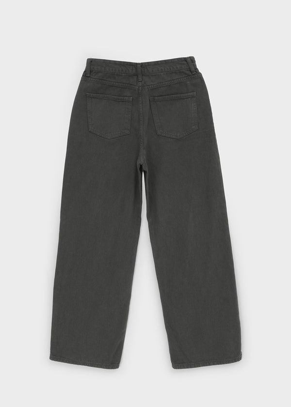 Fracture Washed Wide Cotton Pants