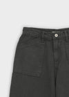 Fracture Washed Wide Cotton Pants