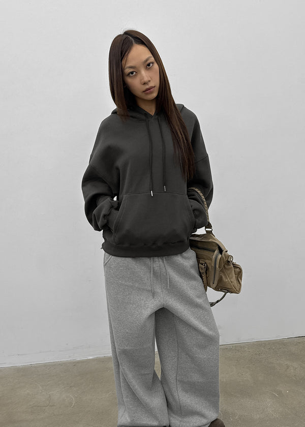[MADE] Ash Fleece-Lined Oversized Hoodie