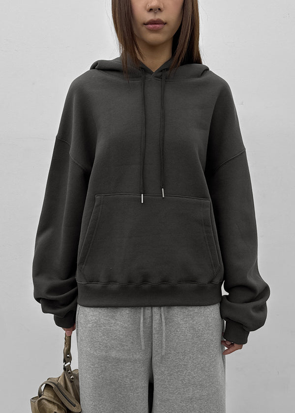 [MADE] Ash Fleece-Lined Oversized Hoodie