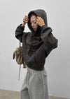 [MADE] Ash Fleece-Lined Oversized Hoodie