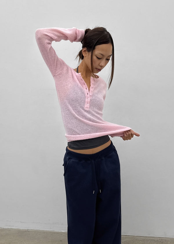 [MADE] Renov Wool Henley Neck Knit