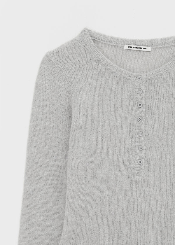 [MADE] Renov Wool Henley Neck Knit