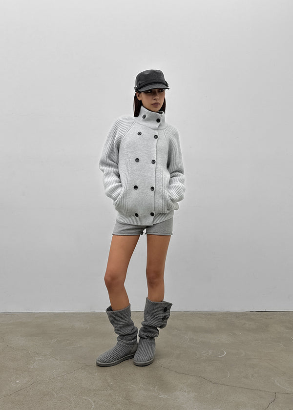 Bandali banding knit shorts