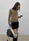 Ska High-neck Vintage Cotton Jacket
