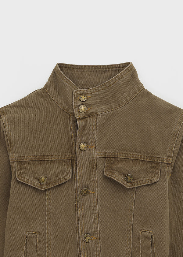 Ska High-neck Vintage Cotton Jacket