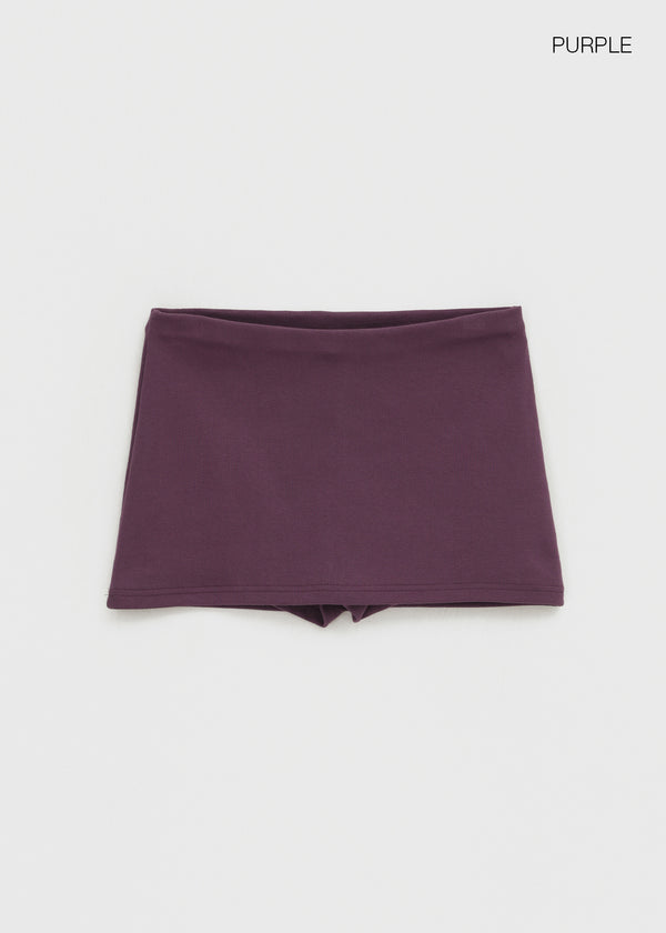 [MADE] Heaven Fleece-lined Elastic Waist Mini Skirt Pants