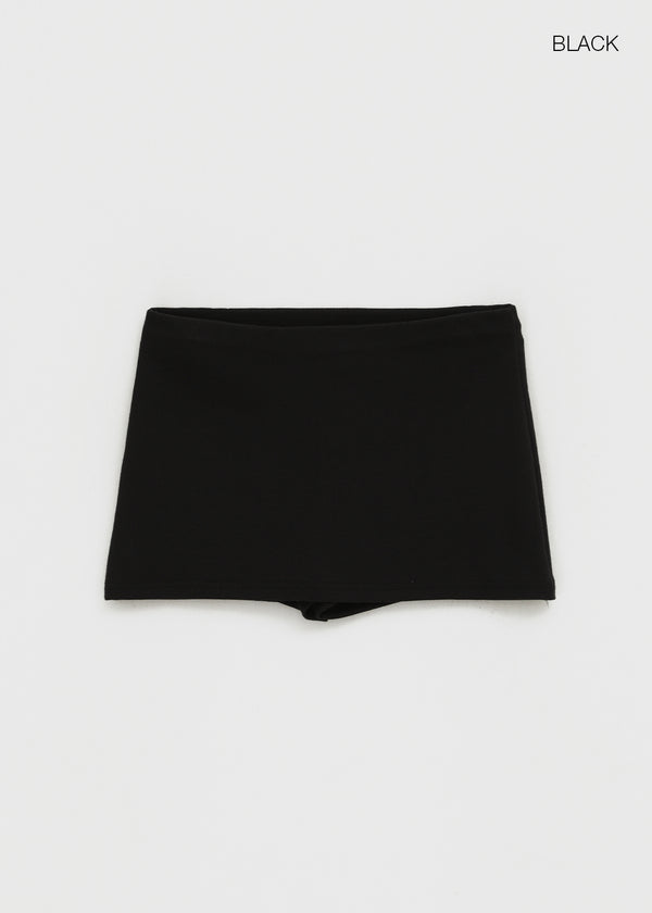 [MADE] Heaven Fleece-lined Elastic Waist Mini Skirt Pants
