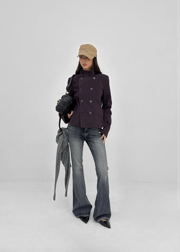 Tango High-Neck Double-Waisted Jacket