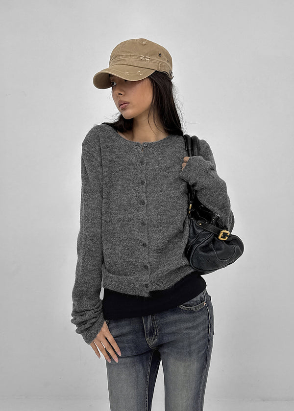 [MADE] Renov Wool Round Knit Cardigan