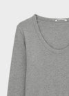 [MADE] Four-hand U-neck Long Sleeve Tee