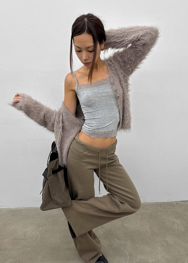 Transi V-neck Fur Cardigan