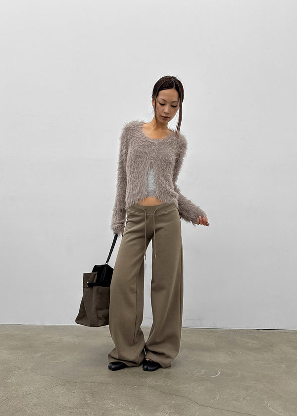 Transi V-neck Fur Cardigan