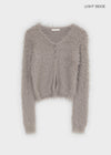Transi V-neck Fur Cardigan