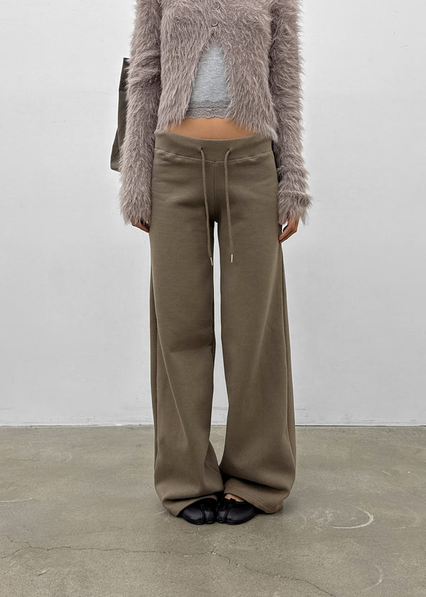 [MADE] Polnen Brushed Straight Back Pocket Elastic Pants