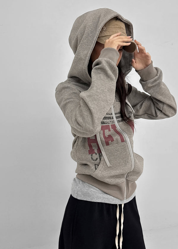 Rekhu Vintage Zip-up Hoodie