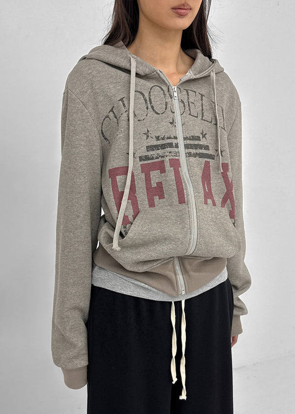 Rekhu Vintage Zip-up Hoodie