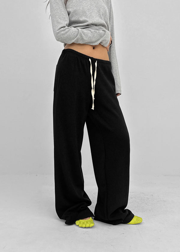 [MADE] Melio Mink Low Bootcut Elastic Waist Pants (2 SIZE)