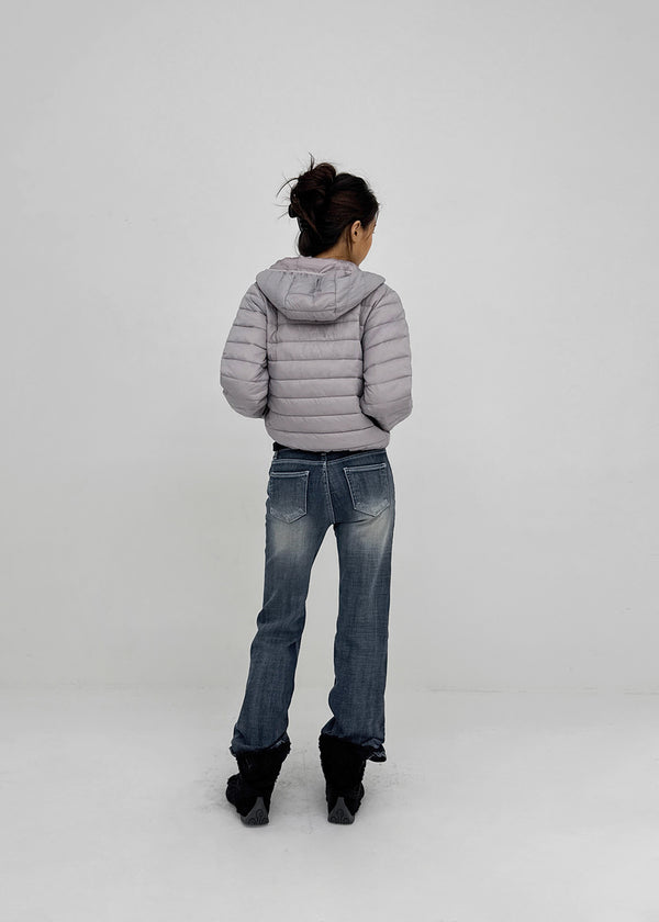 Sevenne Low-waisted Stretch Bootcut Denim Pants