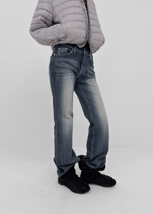 Sevenne Low-waisted Stretch Bootcut Denim Pants