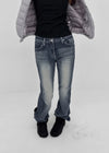 Sevenne Low-waisted Stretch Bootcut Denim Pants