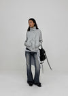 Lowtone high-neck zip-up