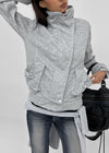 Lowtone high-neck zip-up