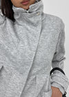 Lowtone high-neck zip-up