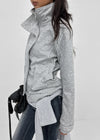 Lowtone high-neck zip-up