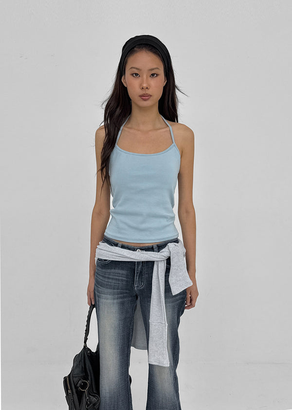 [MADE] Wearable Strap Halter Sleeveless (Built-in Cup)