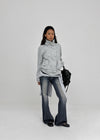 Sevenne Low-waisted Stretch Bootcut Denim Pants
