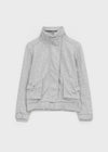 Lowtone high-neck zip-up