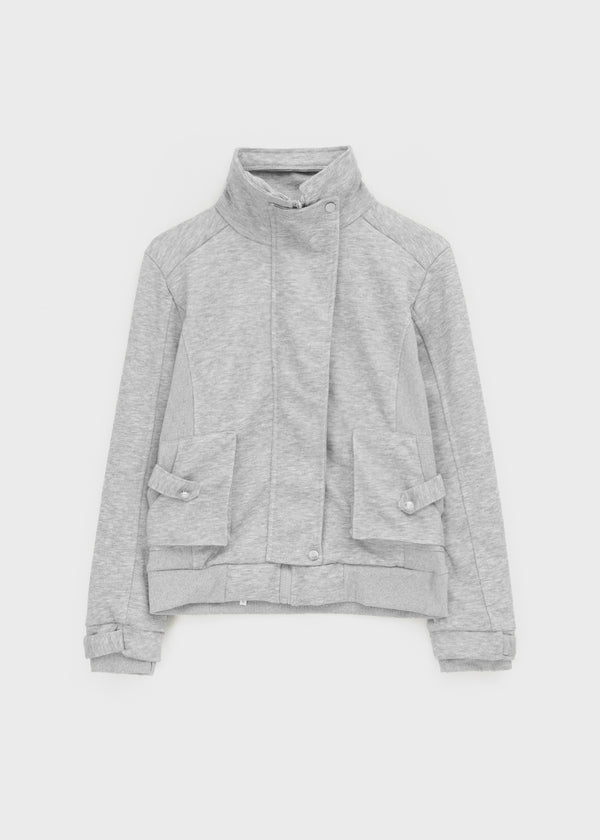 Lowtone high-neck zip-up