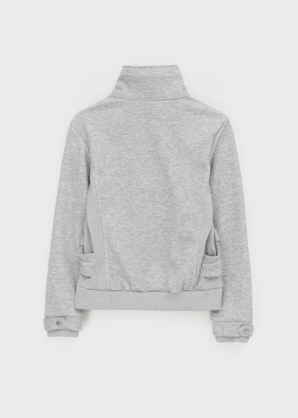 Lowtone high-neck zip-up
