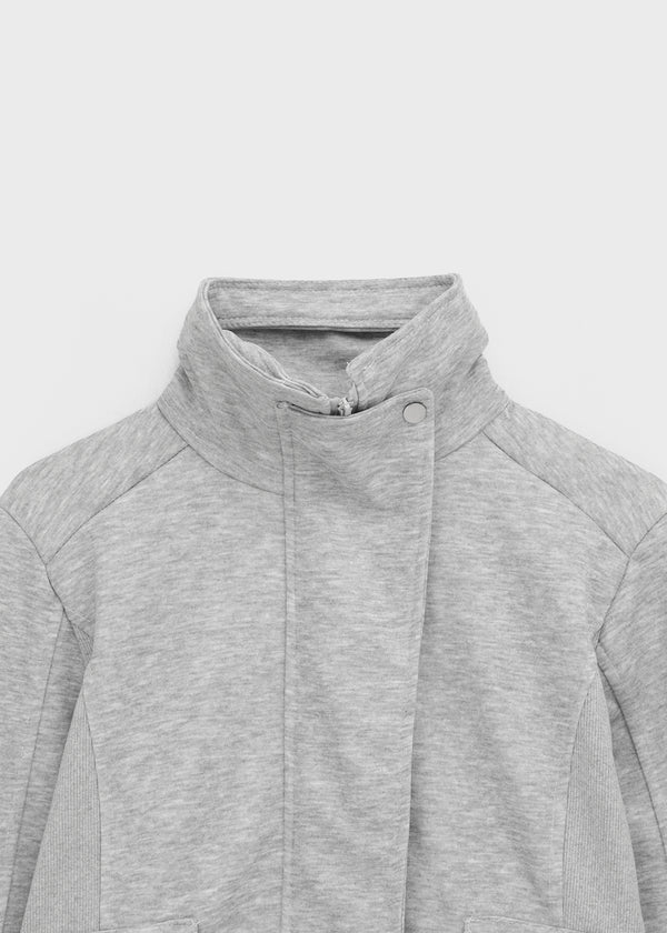 Lowtone high-neck zip-up