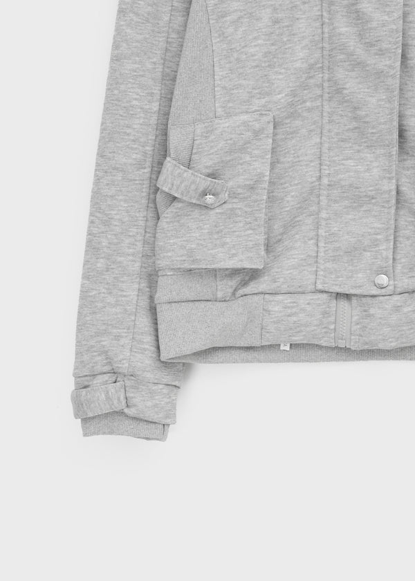 Lowtone high-neck zip-up