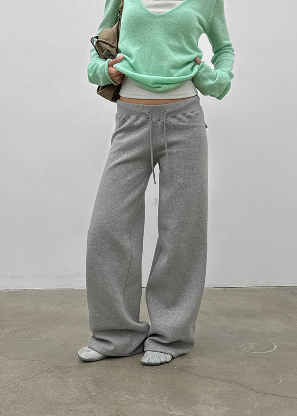 [MADE] Polnen Brushed Straight Back Pocket Elastic Pants