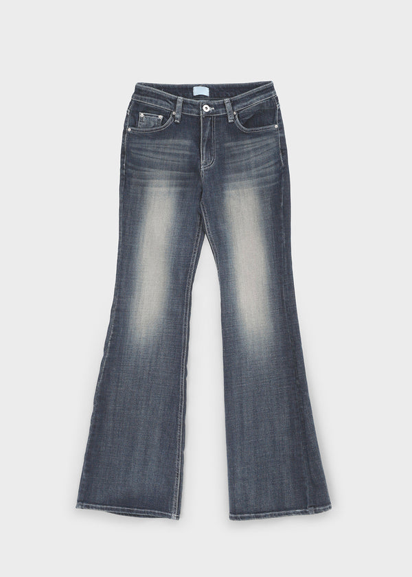 Sevenne Low-waisted Stretch Bootcut Denim Pants