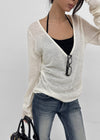 [MADE] Renov Wool Deep V-Neck Knit