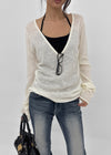 [MADE] Renov Wool Deep V-Neck Knit