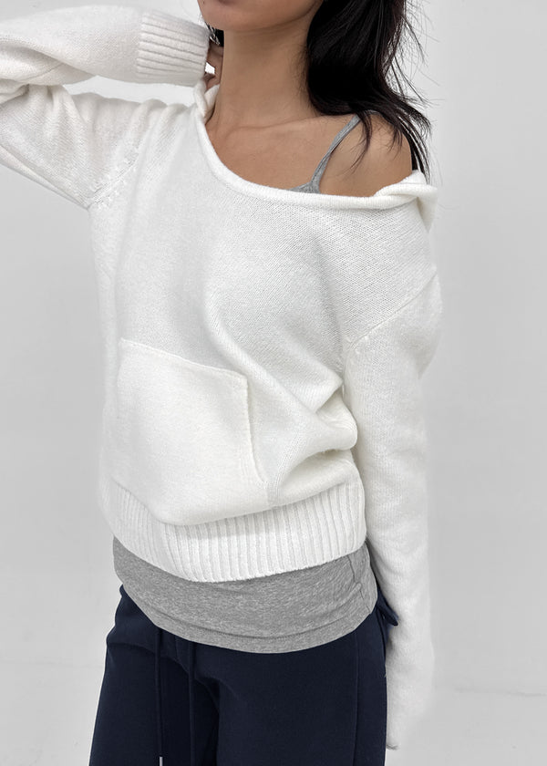 Wining knit hoodie