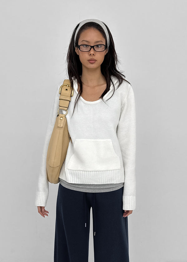 Wining knit hoodie