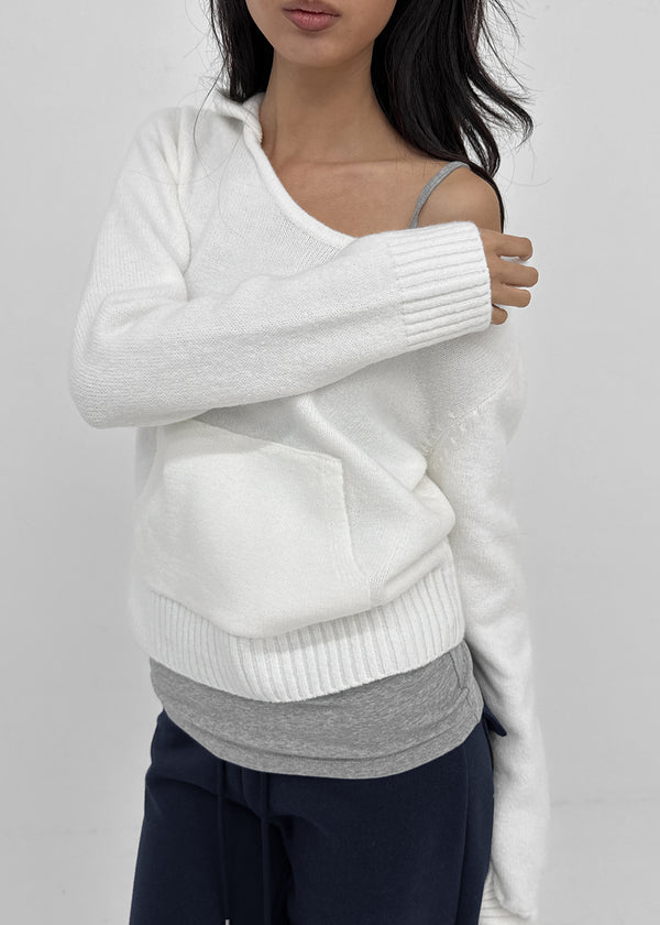 Wining knit hoodie