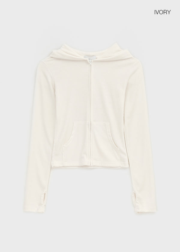 Jaban Warmer Slim Fit Zip-up Hoodie