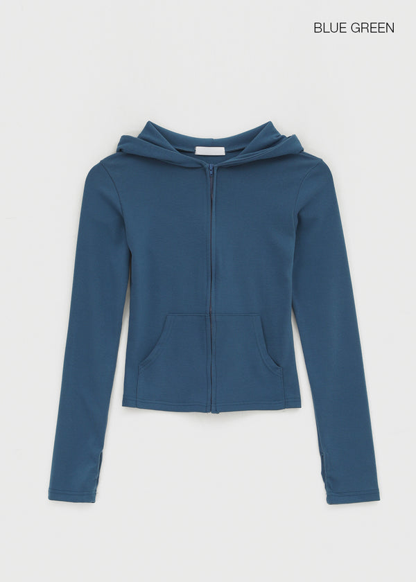 Jaban Warmer Slim Fit Zip-up Hoodie