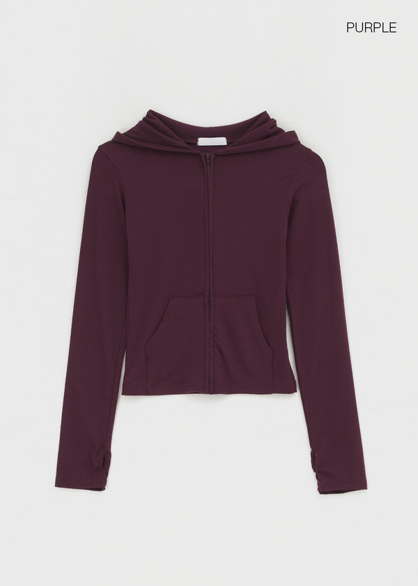 Jaban Warmer Slim Fit Zip-up Hoodie