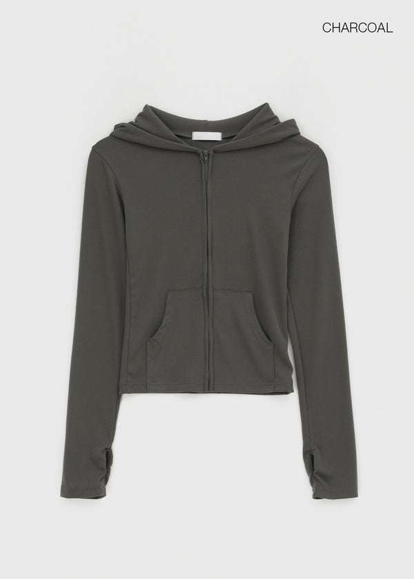 Jaban Warmer Slim Fit Zip-up Hoodie
