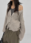 Lazzi Oversized Knit Cardigan