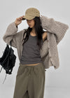 Lazzi Oversized Knit Cardigan